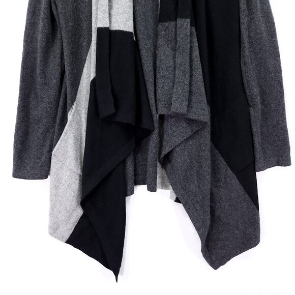 Bloomingdale's Cashmere Cardigan Size Small Open Front Sweater Colorblock - Picture 5 of 12
